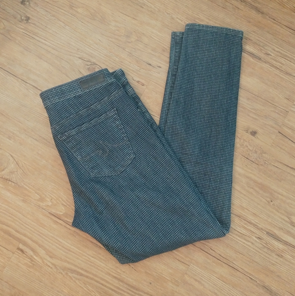 AG Adriano Goldschmied Blue Cropped Jeans